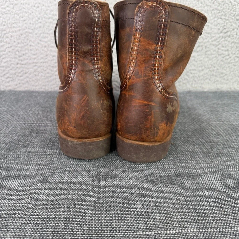 Red Wing Iron Ranger Men 10 Brown 8085 Copper Rough & Tough Leather Work Boots